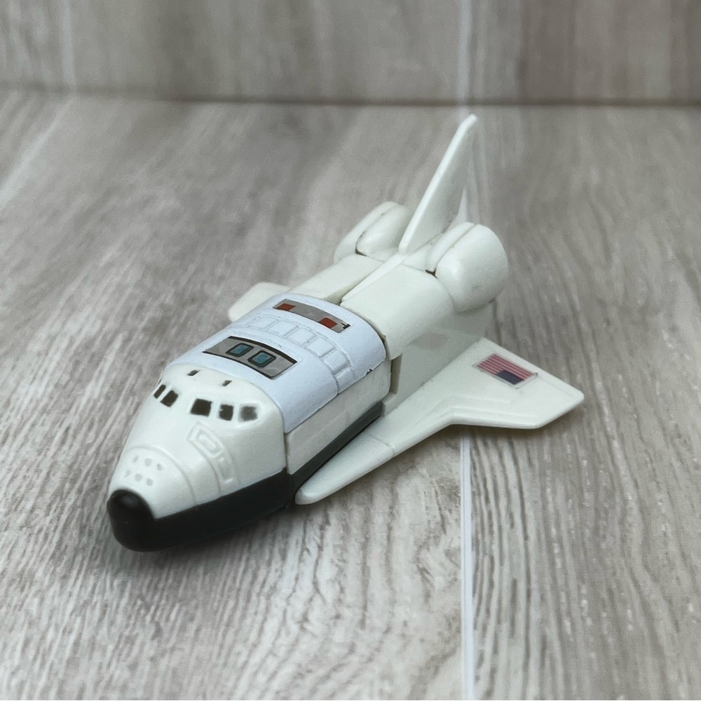 Vintage 1985 Gobots Spay C Shuttle Space Bandai Transformer White NASA Complete